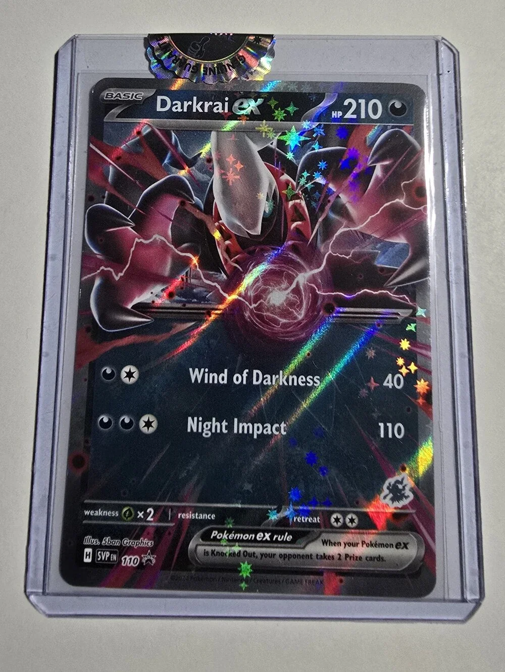 Pokemon Darkrai ex SVP 110 Battle Academy 2024 Black Star Promo Holo Rare NM